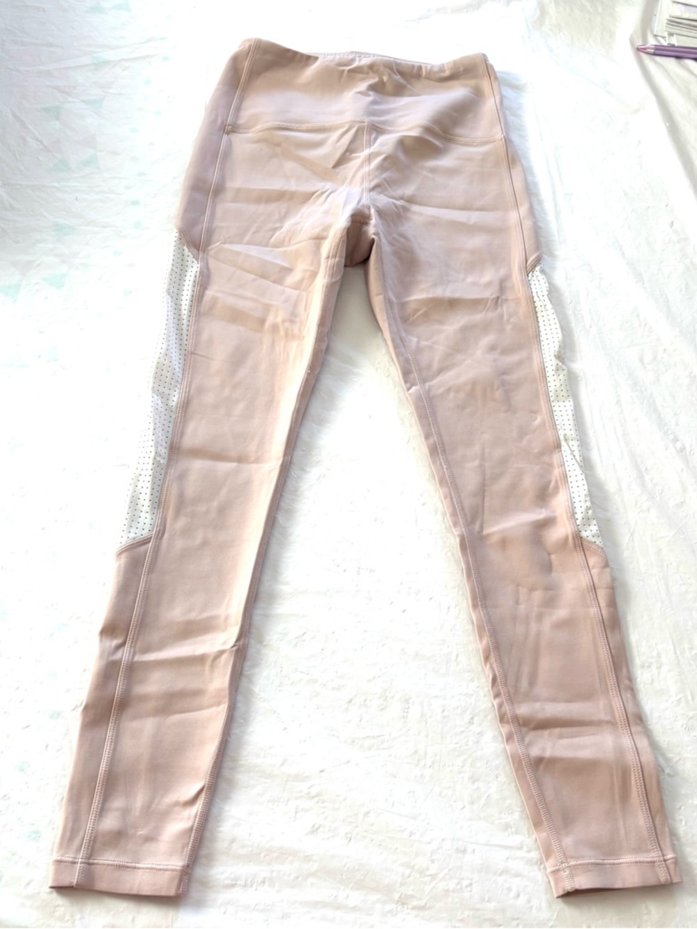 NWOT ZYIA Pink Bare Primo Mesh High-Rise Active Leggings SZ S
